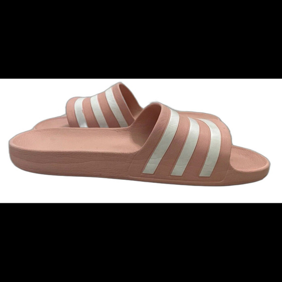 ADIDAS Adilette Lite Womens Slide Sandals Coral Peach Pink Sporty Size US 10 $49 - Picture 6 of 14